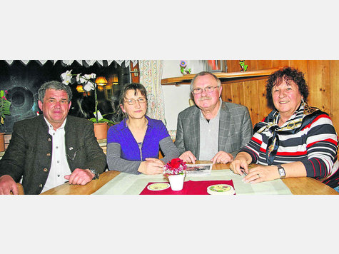 Edwin Schlesinger, Rita Reiter, Klaus Knauer und Ingeborg Knauer.